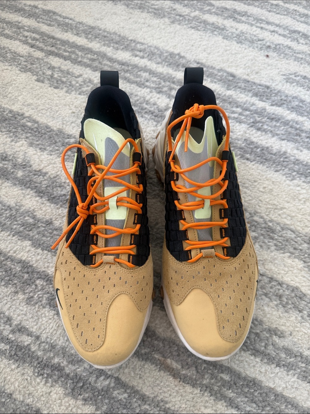 Men's Performance Sneakers in Tan and Orange - Nike React Sertu “THE10TH